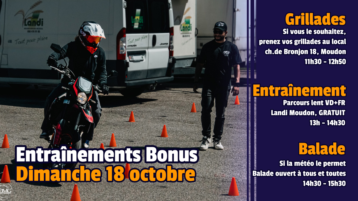 Entrainement Bonus : Dimanche 18 oct. 2026